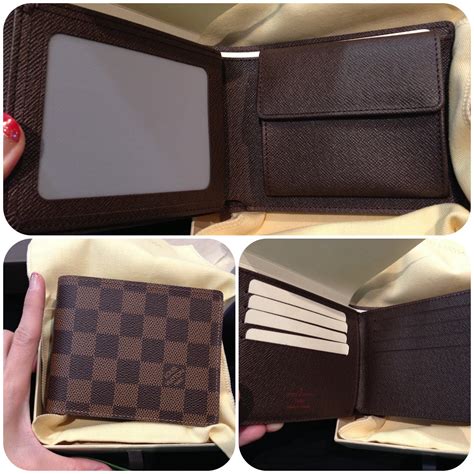 lv mens wallet with id window|louis vuitton black wallet men's.